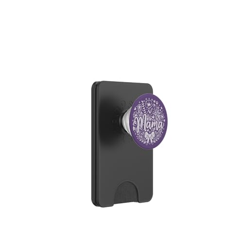 Lila Herz Mama Schleife Minimalistisch Floral Wildflower Mama PopSockets PopWallet für MagSafe Lila Herz Mama Schleife Minimalistisch Floral Wildflower Mama PopSockets PopWallet für MagSafe von Botanical Wildflower Mama Mothers Day Gifts Co.