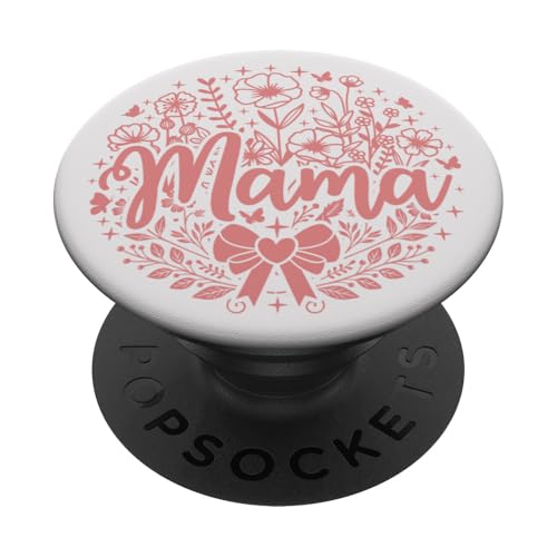 Rose White Heart Mama Schleife Minimalistisch Floral Wildflower Mama PopSockets Klebender PopGrip Rose White Heart Mama Schleife Minimalistisch Floral Wildflower Mama PopSockets Klebender PopGrip von Botanical Wildflower Mama Mothers Day Gifts Co.