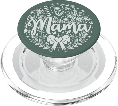 Salbeigrün Herz Mama Schleife Minimalistisch Floral Wildflower Mama PopSockets PopGrip für MagSafe Salbeigrün Herz Mama Schleife Minimalistisch Floral Wildflower Mama PopSockets PopGrip für MagSafe von Botanical Wildflower Mama Mothers Day Gifts Co.