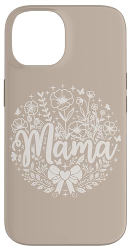 Sandbeige Hellbraun Herz Mama Schleife Minimalistisch Floral Wildflower Hülle für iPhone 14 Sandbeige Hellbraun Herz Mama Schleife Minimalistisch Floral Wildflower Hülle für iPhone 14 von Botanical Wildflower Mama Mothers Day Gifts Co.