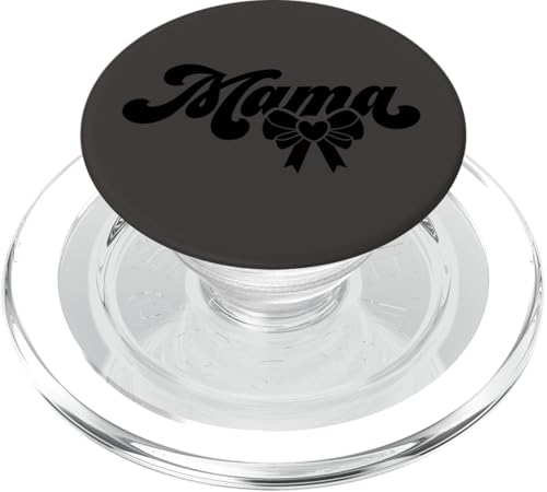 Schwarz Grau Herz Mama Schleife Minimalistisch Floral Wildflower Mama PopSockets PopGrip für MagSafe Schwarz Grau Herz Mama Schleife Minimalistisch Floral Wildflower Mama PopSockets PopGrip für MagSafe von Botanical Wildflower Mama Mothers Day Gifts Co.