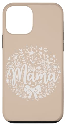 Vanille Creme Herz Mama Schleife Minimalistisch Floral Wildflower Hülle für iPhone 12 mini von Botanical Wildflower Mama Mothers Day Gifts Co.