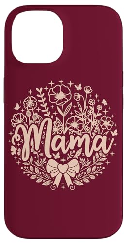 Weinrotes Herz Mama Schleife Minimalistisch Floral Wildflower Mama Hülle für iPhone 14 Weinrotes Herz Mama Schleife Minimalistisch Floral Wildflower Mama Hülle für iPhone 14 von Botanical Wildflower Mama Mothers Day Gifts Co.