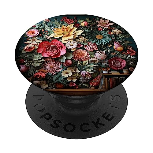 Blume Schöne Blumen Und Blätter Garten & Natur grünes PopSockets mit austauschbarem PopGrip von Botanische Und Saftige Designs