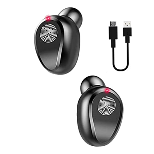 Botiniv Drahtlose Ohrhörer | In-Ear-Touch-Control-Kopfhörer,Leichter Stereo-Ohrhörer Akku-LED-Display mit Rauschunterdrückung für Training, Wandern, Fahren von Botiniv