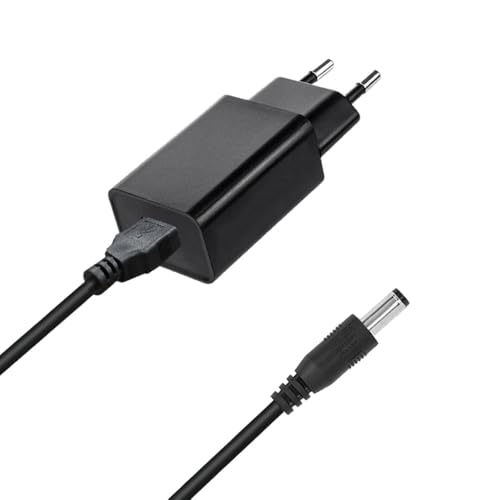 Bouge 5V 2A Netzteil Kompatibilität with Yealink, Snom, Fanvil, Grand-Stream,Yealink T54W, TP-Link und andere IP Telefone Ersatzkabel Ladekabel Universal Ladegerät Netzkabel Schwarz von Bouge