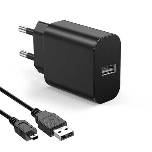 Bouge USB Kabel ladekabel kompatibel mit Ravensburger Tiptoi 1/2/3 Generation, 1.5M Kabellänge Ladegerät Kabel Schwarz von Bouge