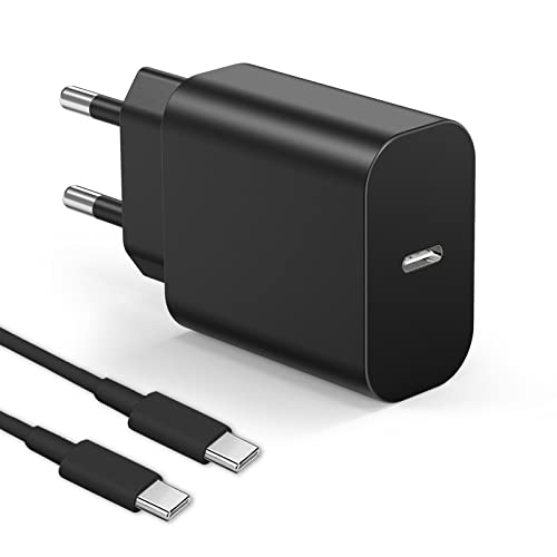 für Samsung Schnellladegerät, Bouge 25W PD USB C Ladegerät, Type C Ladestecker Power Adapter Netzteil kompatibel Galaxy S22/S22+/S22 Utra/S21/S20/Z Flip 4/Z Fold 4, Galaxy Watch/Buds（Schwarz） von Bouge