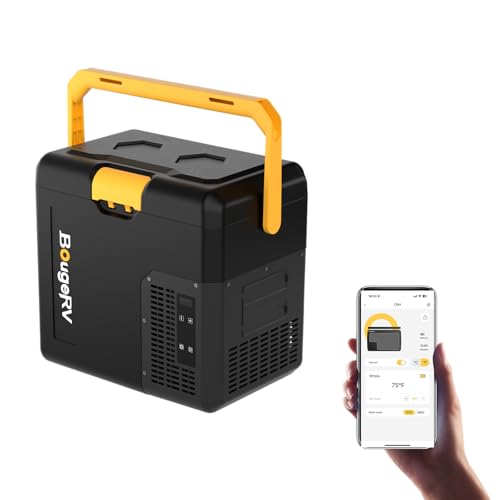 BougeRV CRH Kompressor Kühlbox Klein 18L mit Griff, Auto Kühlbox Tragbar 12V/24V 230V Auto Kühlschrank Elektrisch Mini mit Akkufach App-Steuerung Gefrierfach für Camping Reisen Boot Angeln -20°C~20°C BougeRV CRH Kompressor Kühlbox Klein 18L mit Griff, Auto Kühlbox Tragbar 12V/24V 230V Auto Kühlschrank Elektrisch Mini mit Akkufach App-Steuerung Gefrierfach für Camping Reisen Boot Angeln -20°C~20°C von BougeRV