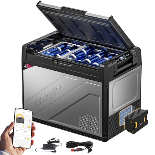 BougeRV Rocky2 65L Kompressor Kühlbox Auto mit Akku Kühlbox 12V 230V mit Akkubetrieb 173Wh Aufladbar Solaraufladung Dual Zone Auto Kühlschrank 12/24V 5,7cc Kompressor Camping Reisen Angeln bis -20 °C BougeRV Rocky2 65L Kompressor Kühlbox Auto mit Akku Kühlbox 12V 230V mit Akkubetrieb 173Wh Aufladbar Solaraufladung Dual Zone Auto Kühlschrank 12/24V 5,7cc Kompressor Camping Reisen Angeln bis -20 °C von BougeRV