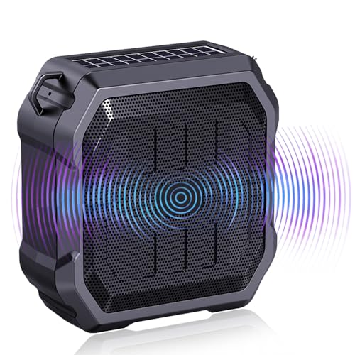 Tragbarer Bluetooth-Lautsprecher mit Solarladung, Fahrrad-Lautsprecher mit Taschenlampe, kabelloser Lautsprecher mit FM-Radio, 480 Minuten Spielzeit, kompakte Größe, Bluetooth 5.3, perfekt für Tragbarer Bluetooth-Lautsprecher mit Solarladung, Fahrrad-Lautsprecher mit Taschenlampe, kabelloser Lautsprecher mit FM-Radio, 480 Minuten Spielzeit, kompakte Größe, Bluetooth 5.3, perfekt für von Bouncy