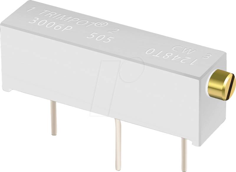 BOU 3006P-7-502 - Spindeltrimmer, 15 Gänge, 5 kOhm, linear von Bourns