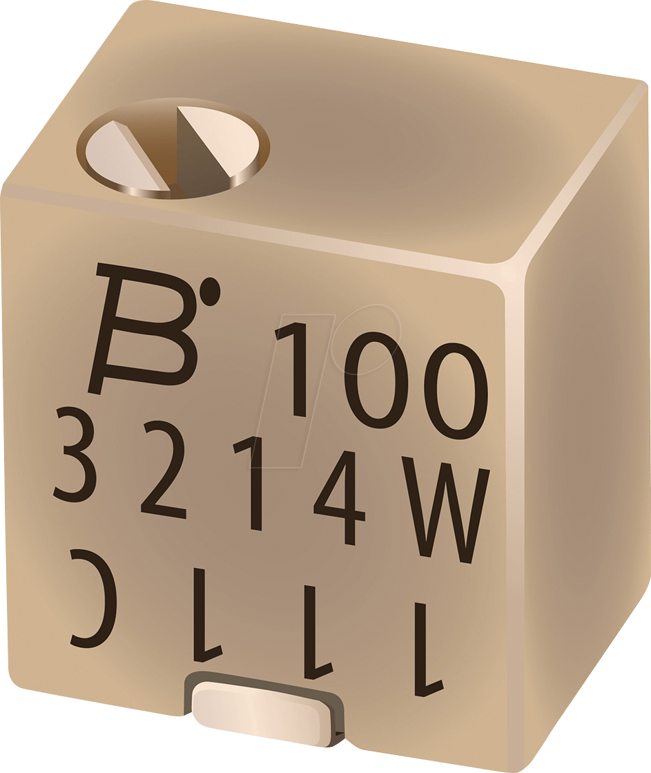 BOU 3214W-1-103 - Spindeltrimmer, 5 Gänge, 10 kOhm, linear BOU 3214W-1-103 - Spindeltrimmer, 5 Gänge, 10 kOhm, linear von Bourns