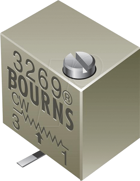 BOU 3269W-1-103 - Spindeltrimmer, 12 Gänge, 10 kOhm, linear von Bourns