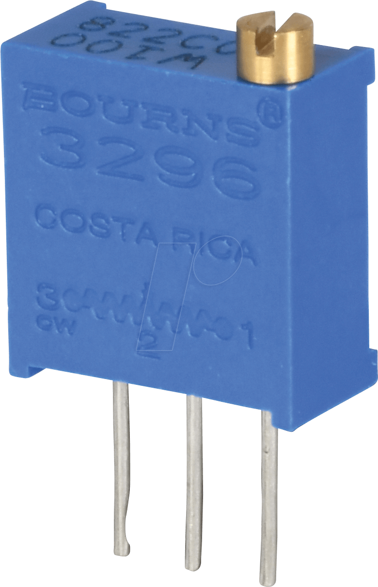 BOU 3296W-1-471 - Spindeltrimmer, 25 Gänge, 470 Ohm, linear BOU 3296W-1-471 - Spindeltrimmer, 25 Gänge, 470 Ohm, linear von Bourns
