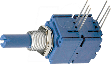 BOU 91A2AD15D15L - Drehpotentiometer, 10 kOhm, logarithmisch, 6,35 mm BOU 91A2AD15D15L - Drehpotentiometer, 10 kOhm, logarithmisch, 6,35 mm von Bourns