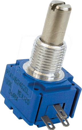 BOU 95C1DE24L15L - Drehpotentiometer, 10 kOhm, linear, 3,18 mm BOU 95C1DE24L15L - Drehpotentiometer, 10 kOhm, linear, 3,18 mm von Bourns