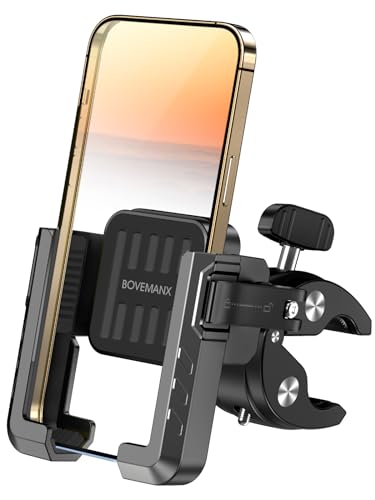 Bovemanx Handyhalterung Fahrrad, 【Radfahren & Aufnehmen Video】 2024 Universal Handy Halterung Fahrrad Lenker, Handyhalterung Motorrad für iPhone 16, Samsung S24,E Bike, Bicycle, Scooter von Bovemanx