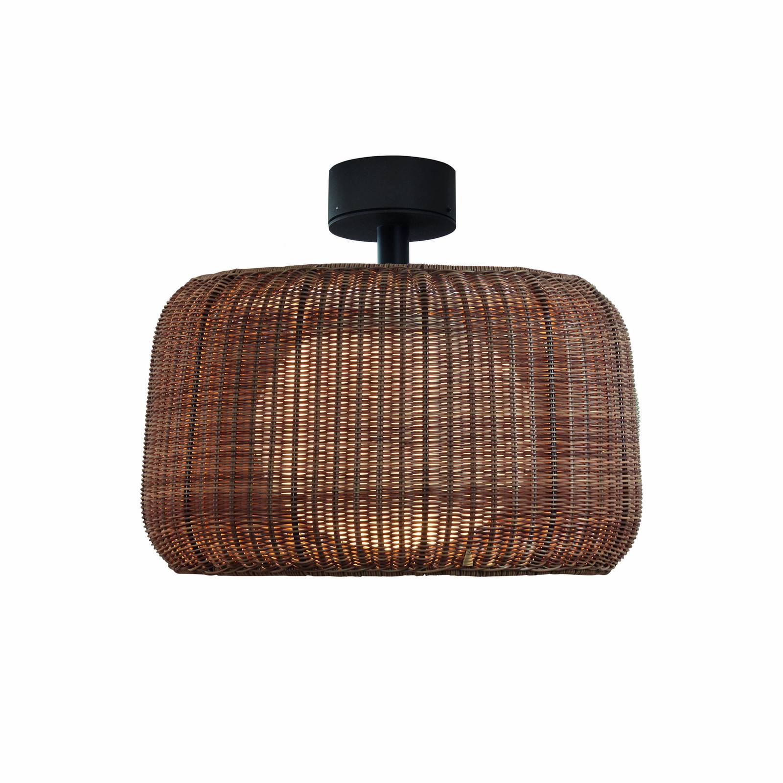 Bover Außen-Deckenlampe Fora, grafitbraun/braun, Ø 50 cm Bover Außen-Deckenlampe Fora, grafitbraun/braun, Ø 50 cm von Bover