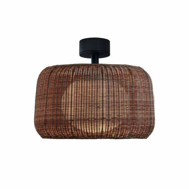 Bover Außen-Deckenlampe Fora, grafitbraun/braun, Ø 50 cm von Bover