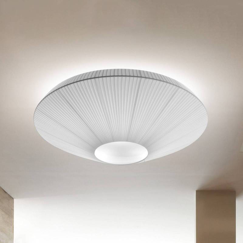 Bover Deckenlampe Siam 120, Höhe 61 cm, nickel/weiß von Bover