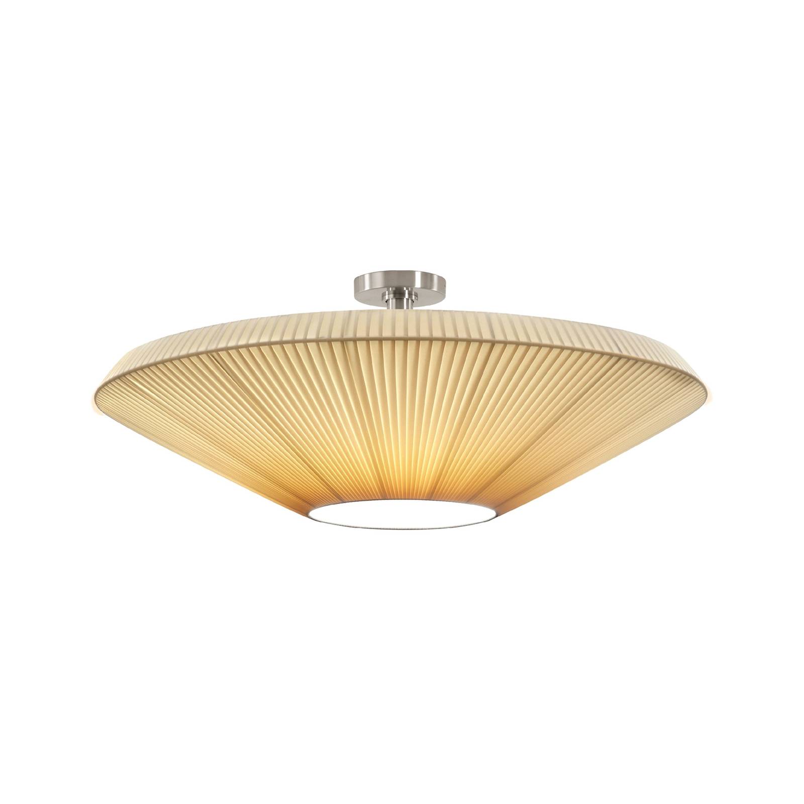 Bover Deckenlampe Siam 80, nickel/cremefarben, Kunststoff Bover Deckenlampe Siam 80, nickel/cremefarben, Kunststoff von Bover