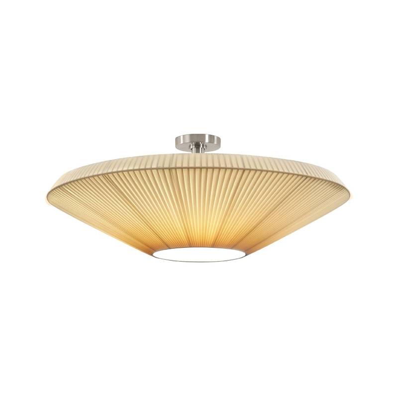 Bover Deckenlampe Siam 80, nickel/cremefarben, Kunststoff von Bover