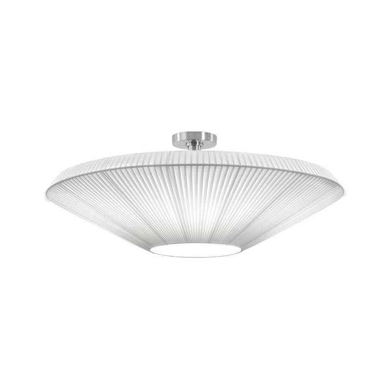 Bover Deckenlampe Siam 80, nickel/weiß, Kunststoff von Bover