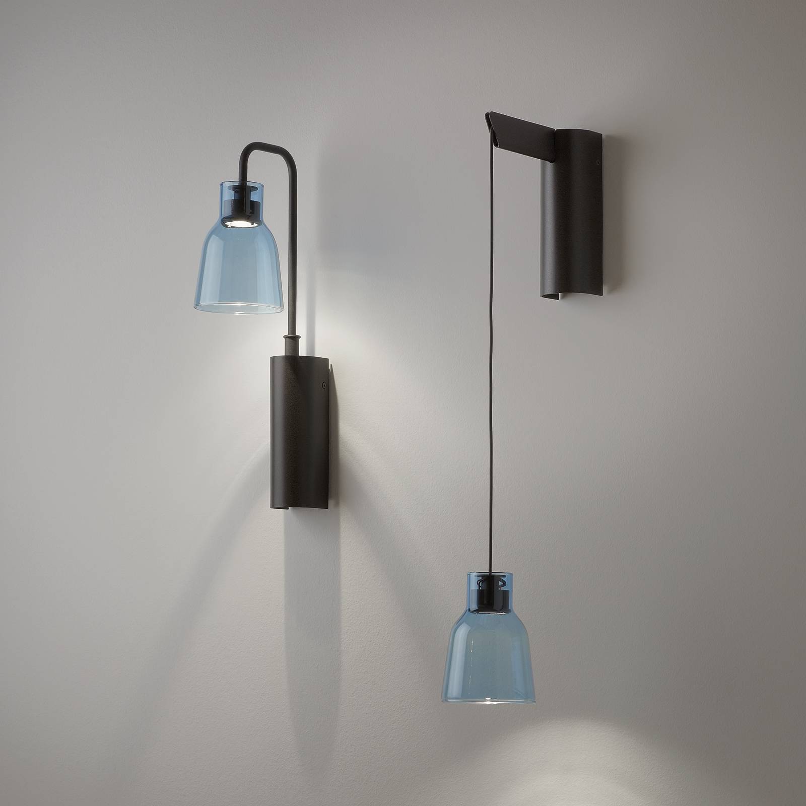 Bover Drip A/01 LED-Wandleuchte, blau Bover Drip A/01 LED-Wandleuchte, blau von Bover