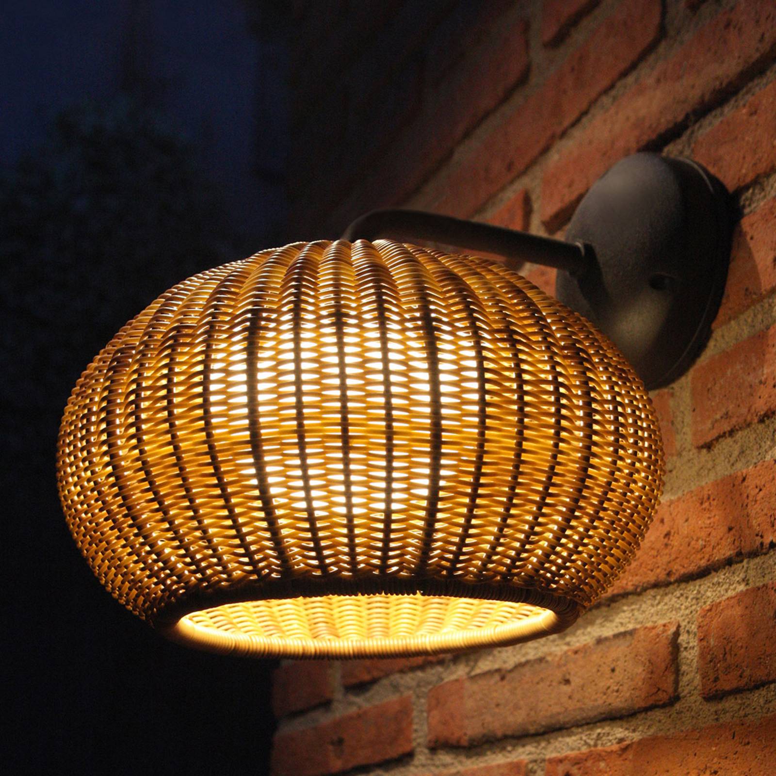 Bover Garota A/01 LED-Außenwandlampe graphit-braun von Bover