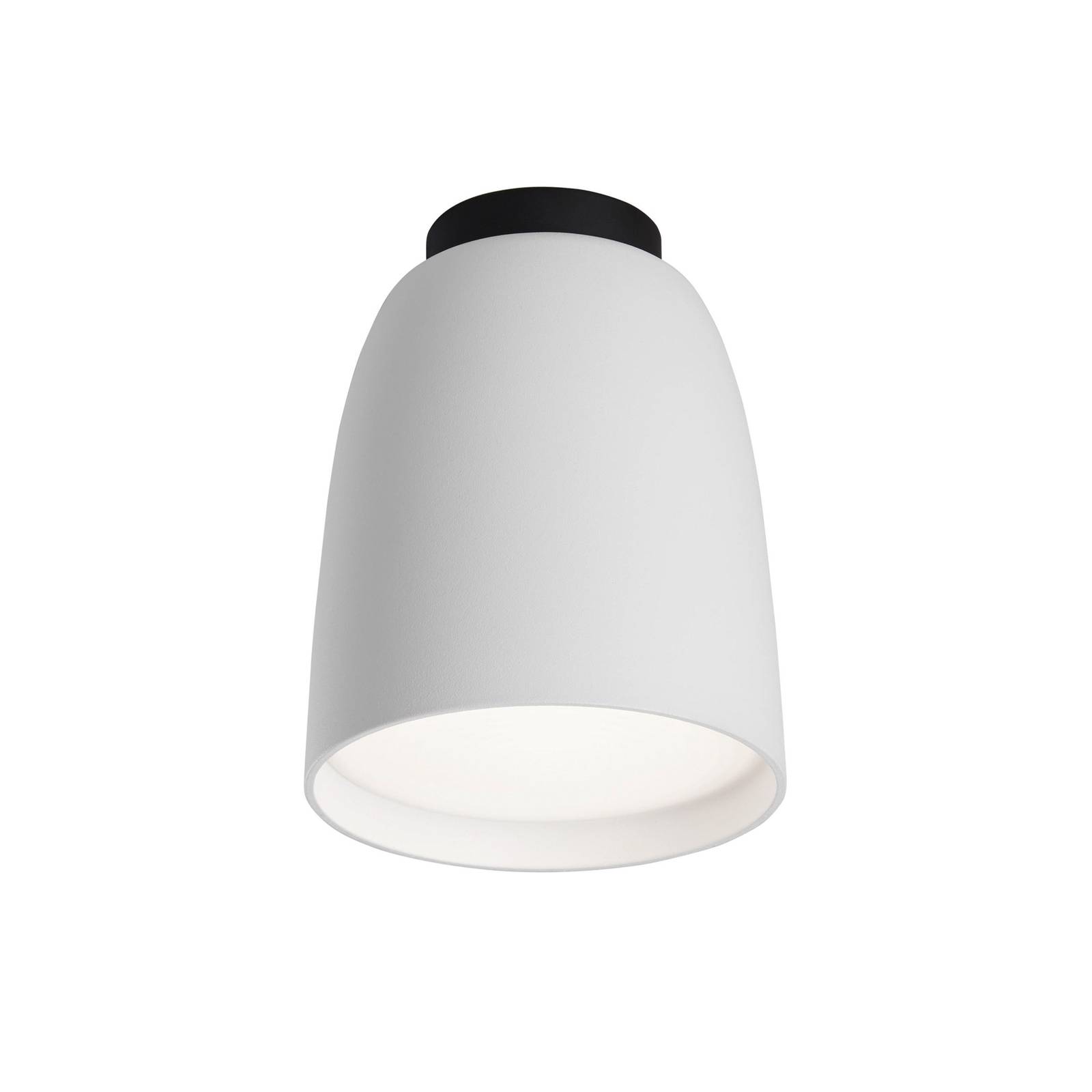 Bover LED-Außen-Deckenlampe Nut, weiß, Alu/Stahl, Ø 10 cm Bover LED-Außen-Deckenlampe Nut, weiß, Alu/Stahl, Ø 10 cm von Bover