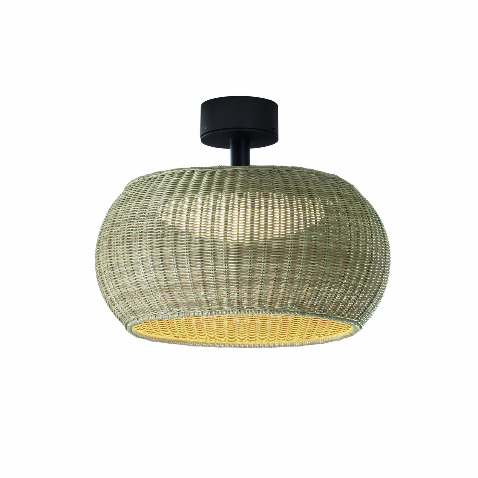 Bover LED-Außen-Deckenlampe Perris, braun/beige, Ø 47 cm Bover LED-Außen-Deckenlampe Perris, braun/beige, Ø 47 cm von Bover