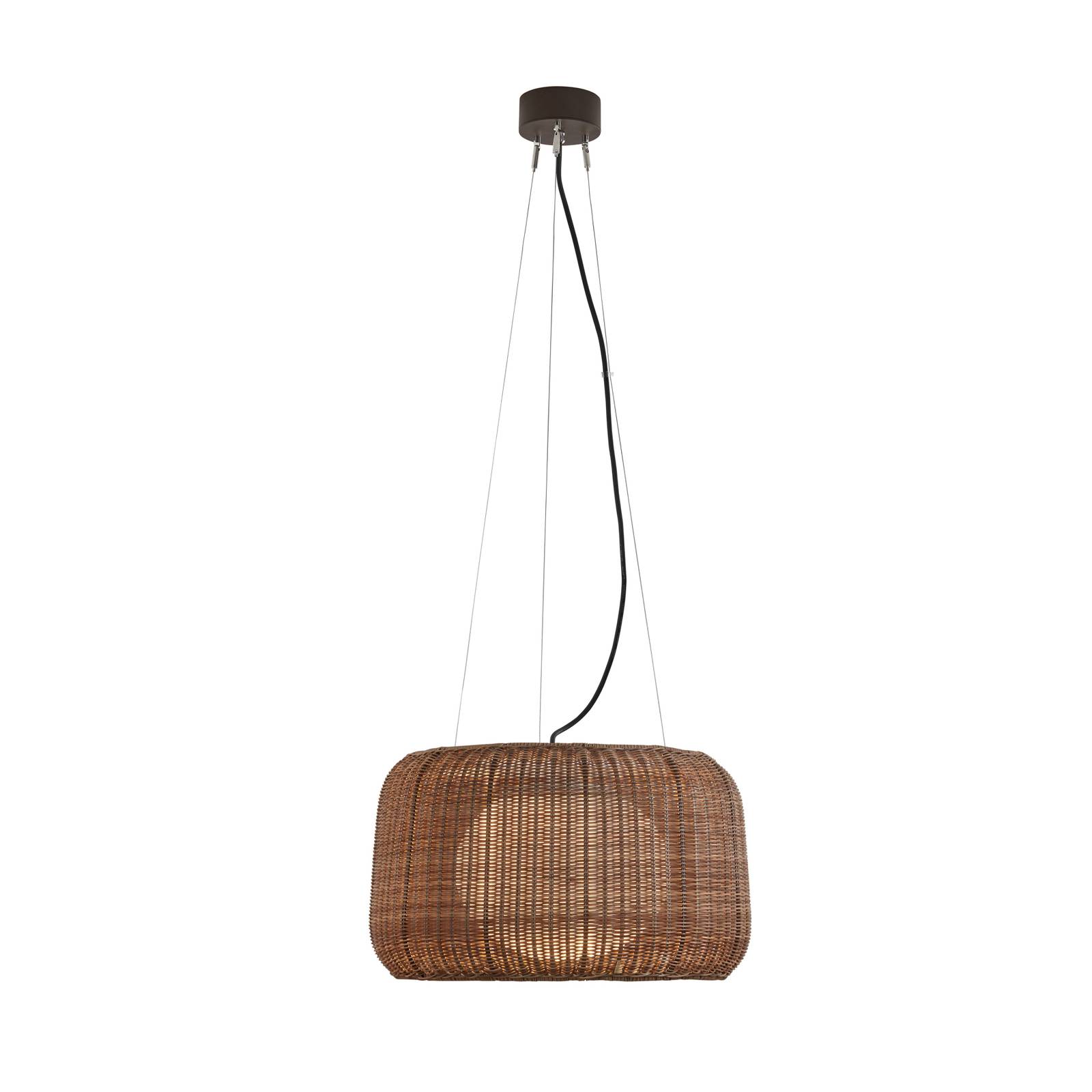 Bover LED-Außen-Hängelampe Fora S, grafitbraun/braun Ø 50 cm Bover LED-Außen-Hängelampe Fora S, grafitbraun/braun Ø 50 cm von Bover
