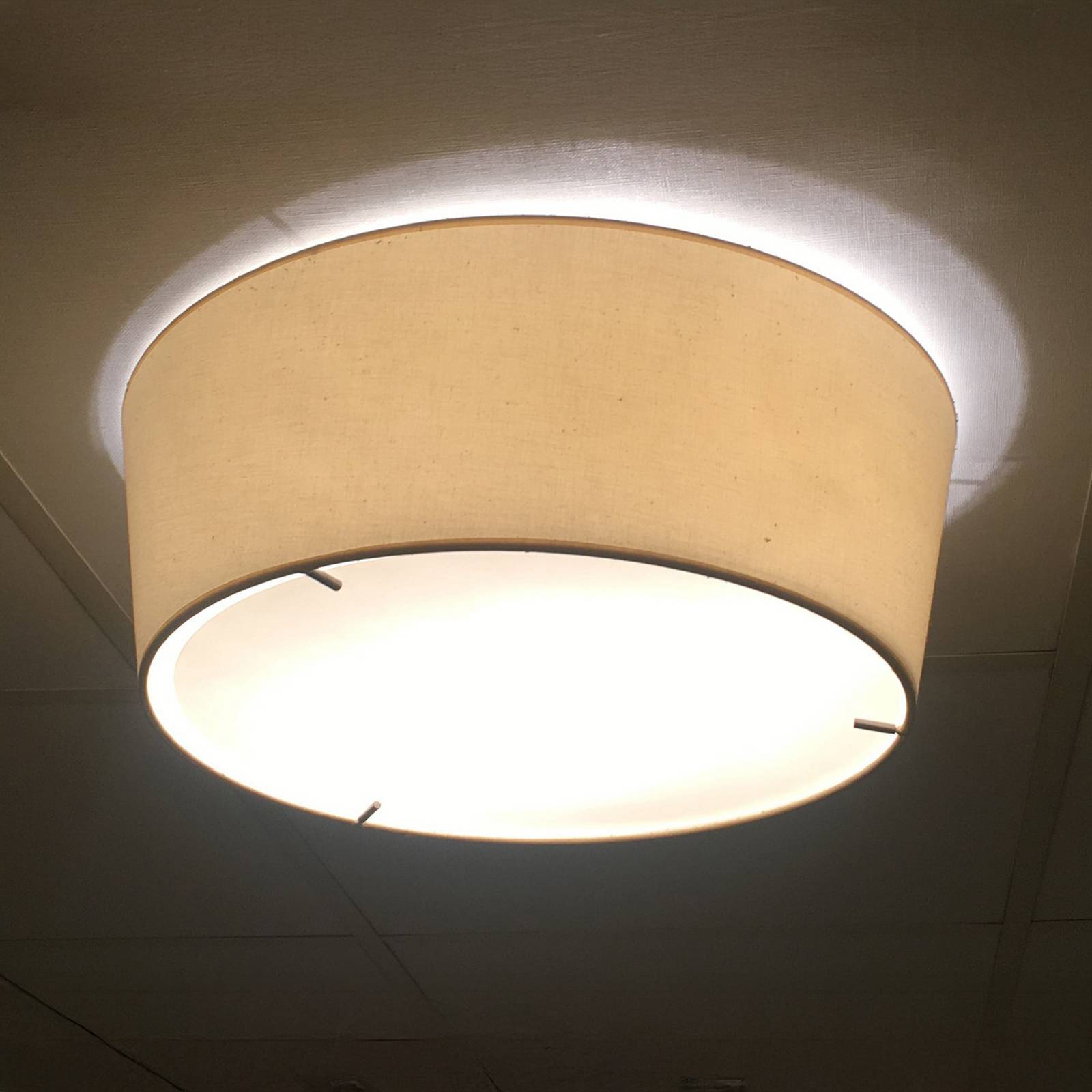 Bover LED-Deckenlampe Plafonet, Ø 60 cm, cremefarben Bover LED-Deckenlampe Plafonet, Ø 60 cm, cremefarben von Bover