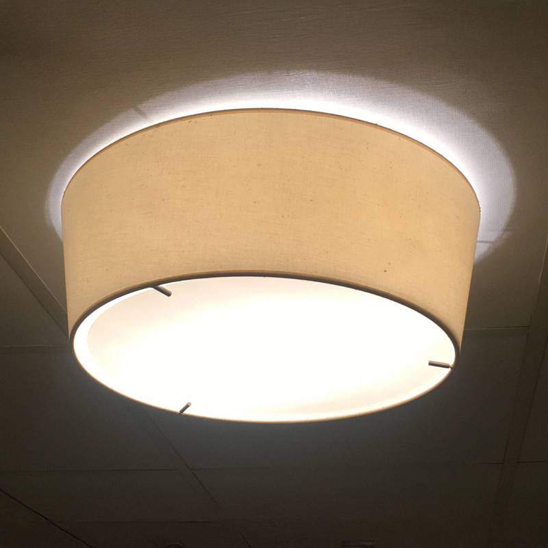Bover LED-Deckenlampe Plafonet, Ø 60 cm, cremefarben von Bover