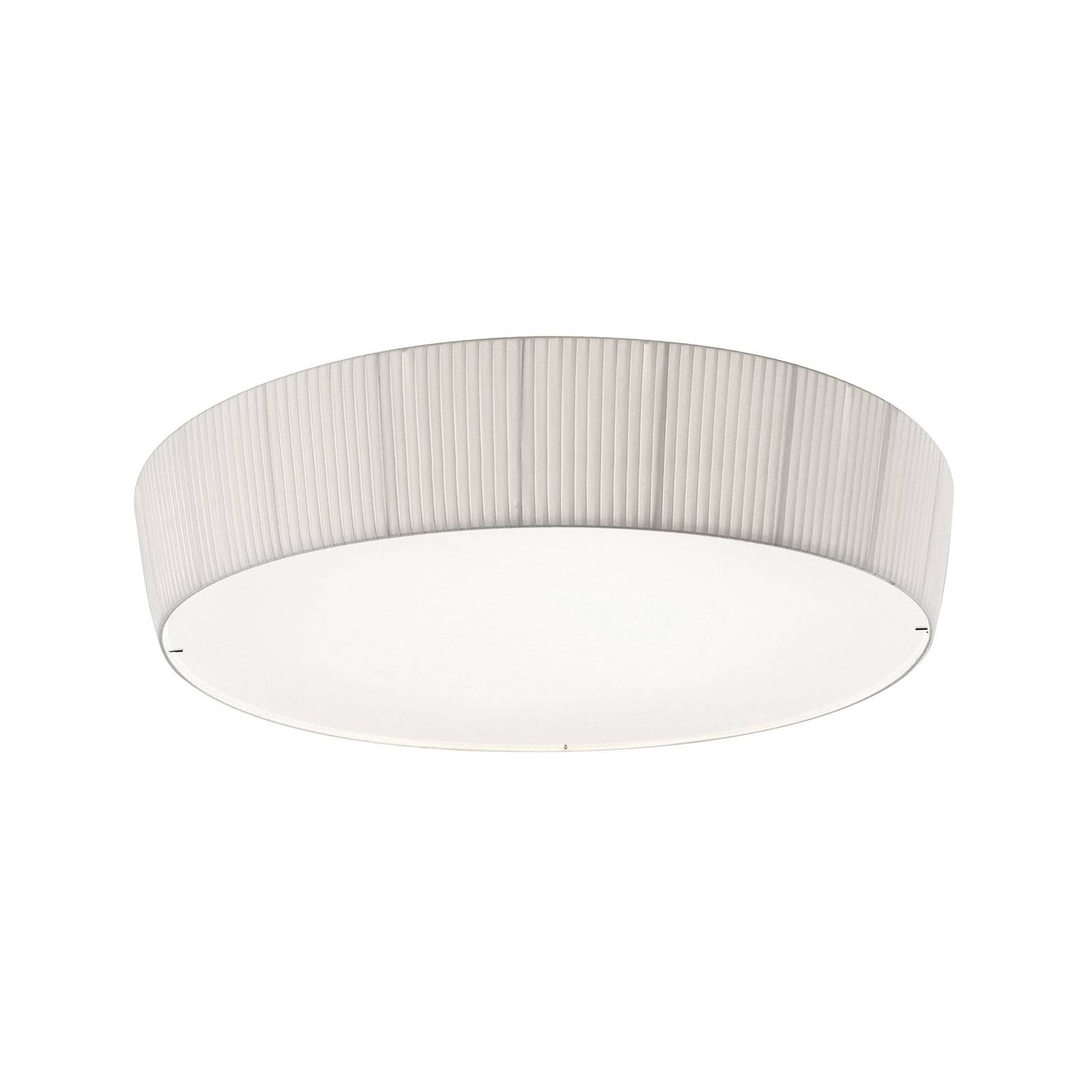 Bover LED-Deckenlampe Plafonet, Ø 95 cm, weiß, Alu/Stoff Bover LED-Deckenlampe Plafonet, Ø 95 cm, weiß, Alu/Stoff von Bover