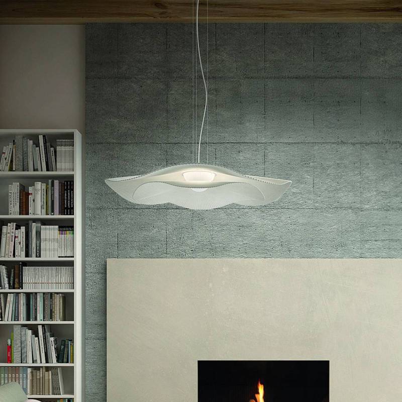 Bover LED-Hängelampe Mediterránia S/105.2, weiß/cremefarben von Bover