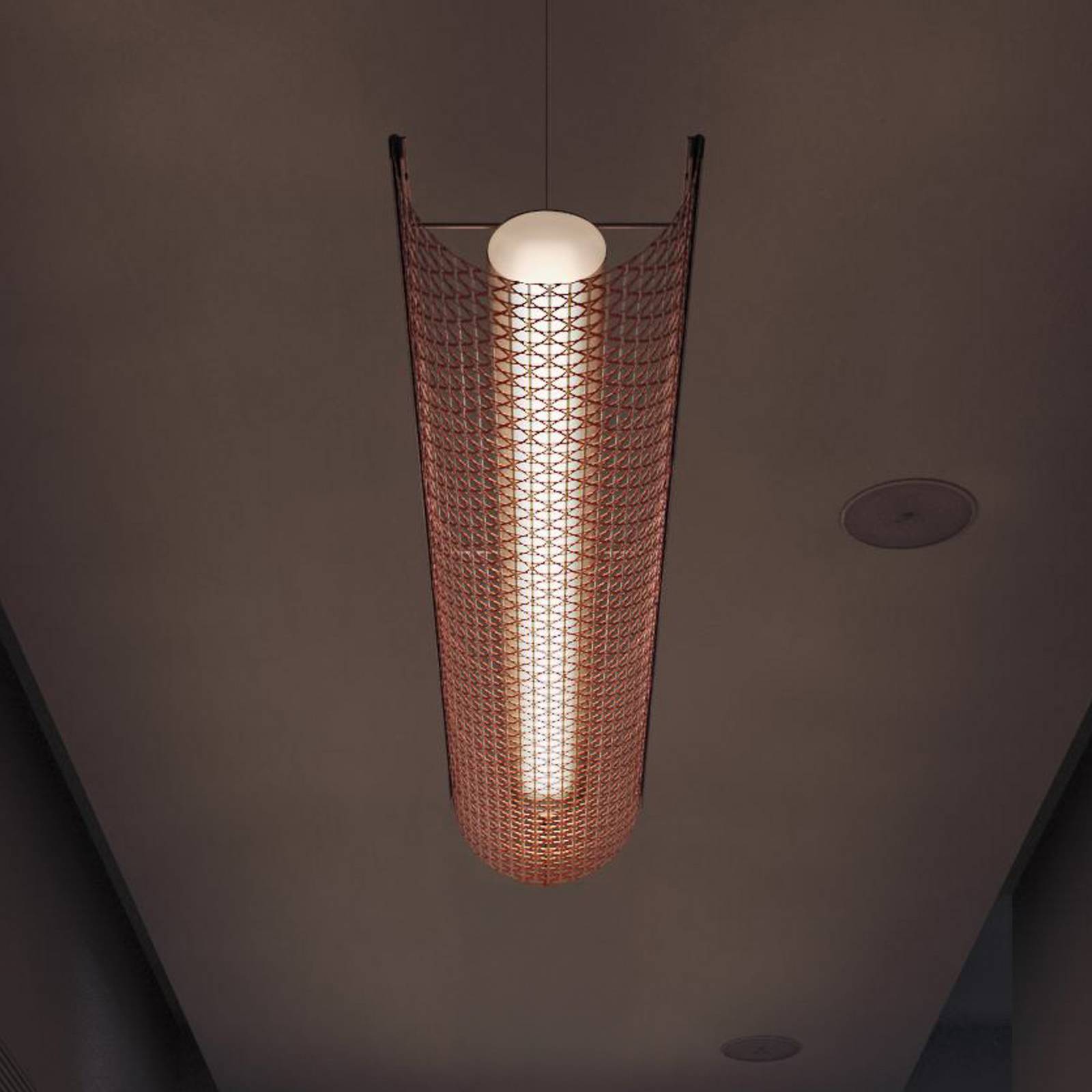 Bover LED-Hängelampe Nans Balis S/140, braun/rot, 140 cm Bover LED-Hängelampe Nans Balis S/140, braun/rot, 140 cm von Bover