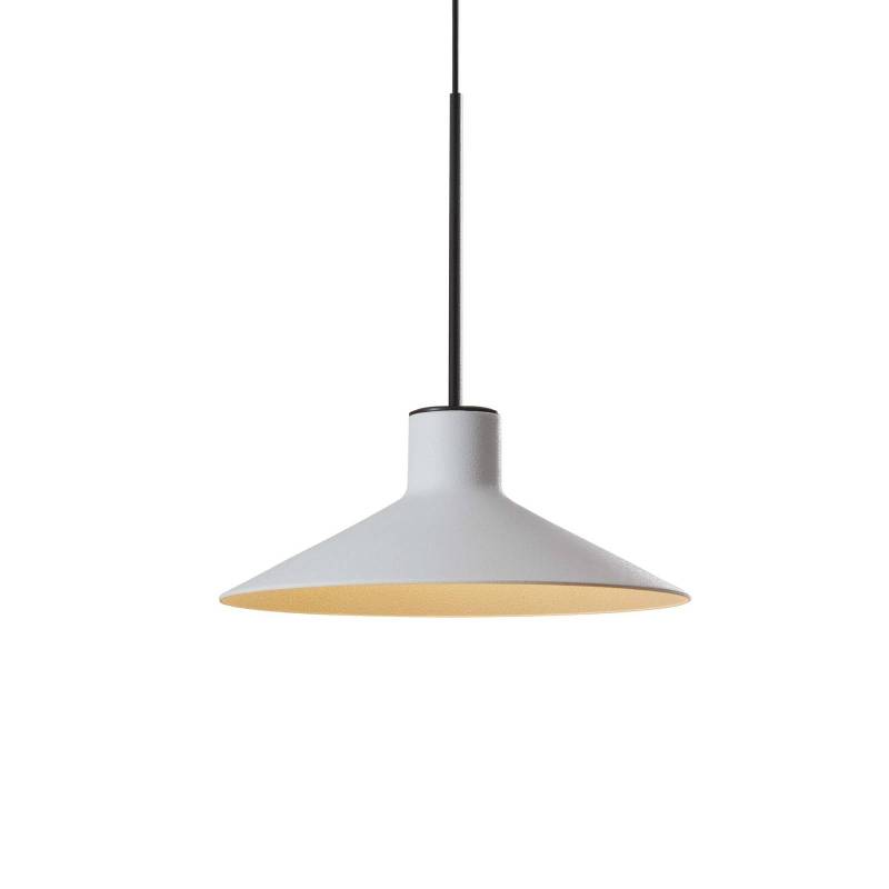 Bover LED-Hängelampe Platet, schwarz/grau, Ø 20 cm von Bover
