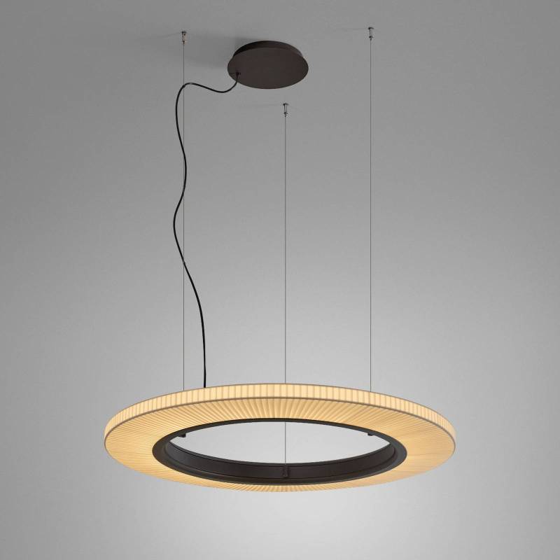 Bover LED-Hängelampe Roda S/90, braun/cremefarben, TRIAC von Bover
