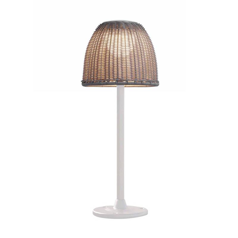 Bover LED-Sockellampe Atticus, Höhe 50 cm, naturweiß/beige von Bover