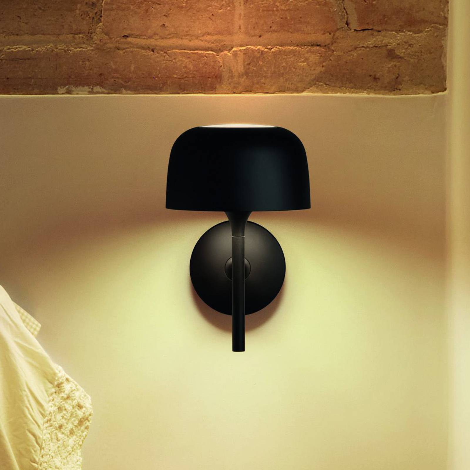Bover LED-Wandlampe Bol schwarz matt, Aluminium, Höhe 27 cm Bover LED-Wandlampe Bol schwarz matt, Aluminium, Höhe 27 cm von Bover