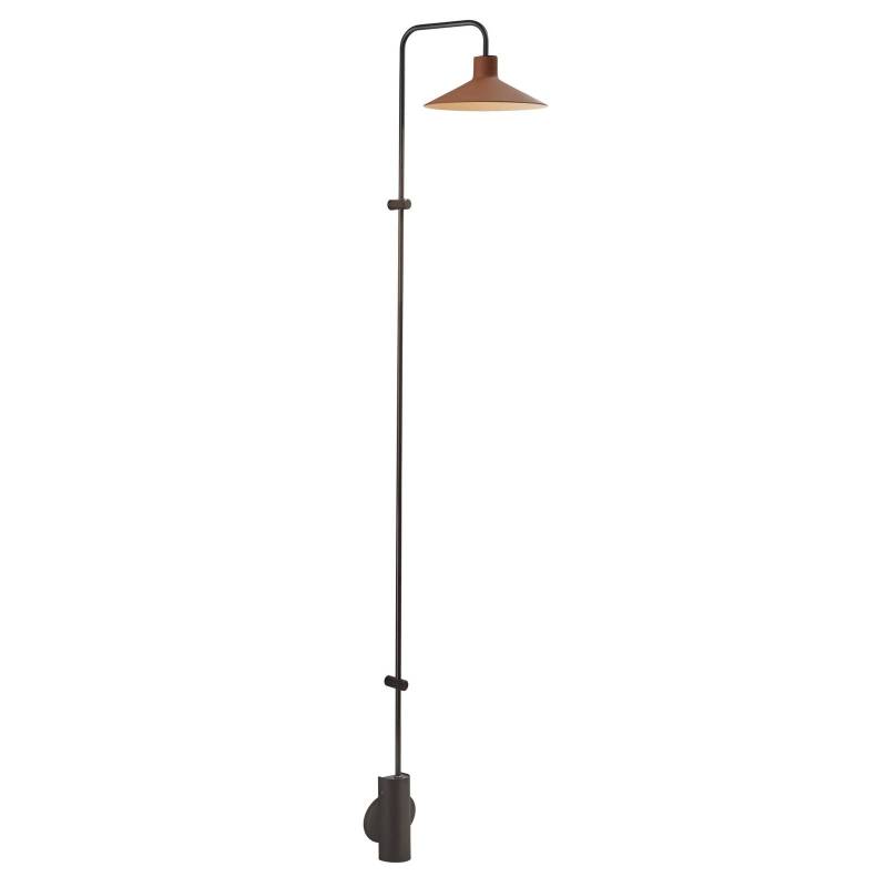 Bover LED-Wandlampe Platet A/06, schwarz/terracotta, 154 cm von Bover