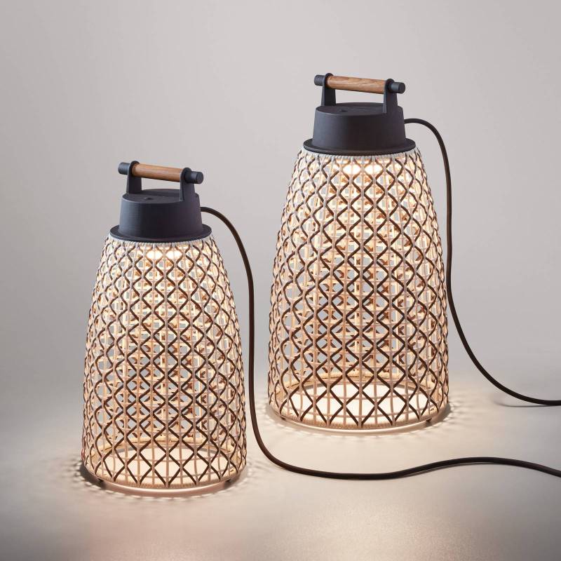 Bover Nans M/41 LED-Tischleuchte für außen, braun von Bover
