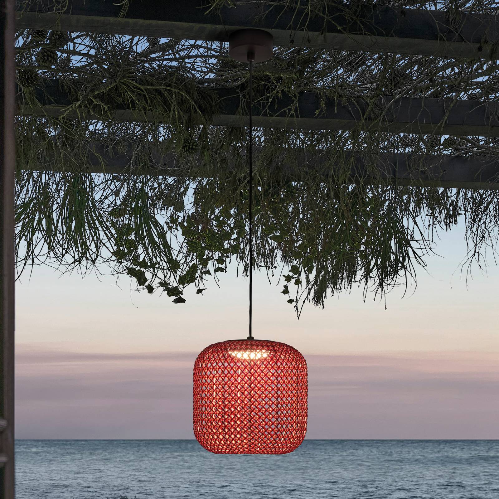 Bover Nans S/21 LED-Außenhängeleuchte, rot Bover Nans S/21 LED-Außenhängeleuchte, rot von Bover