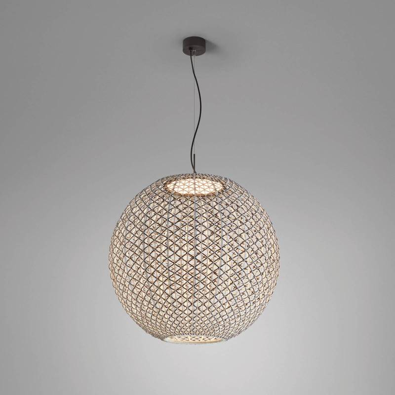 Bover Nans Sphere S/80 LED-Außenhängeleuchte braun von Bover