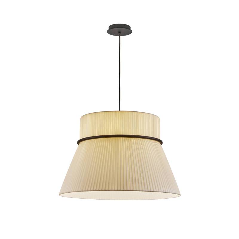 Bover Pendellampe Folie S, cremefarben/schwarz, Ø 60 cm von Bover