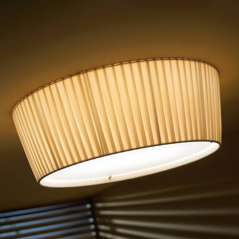 Bover Plafonet 43 - Stoff-Deckenlampe, Band creme von Bover