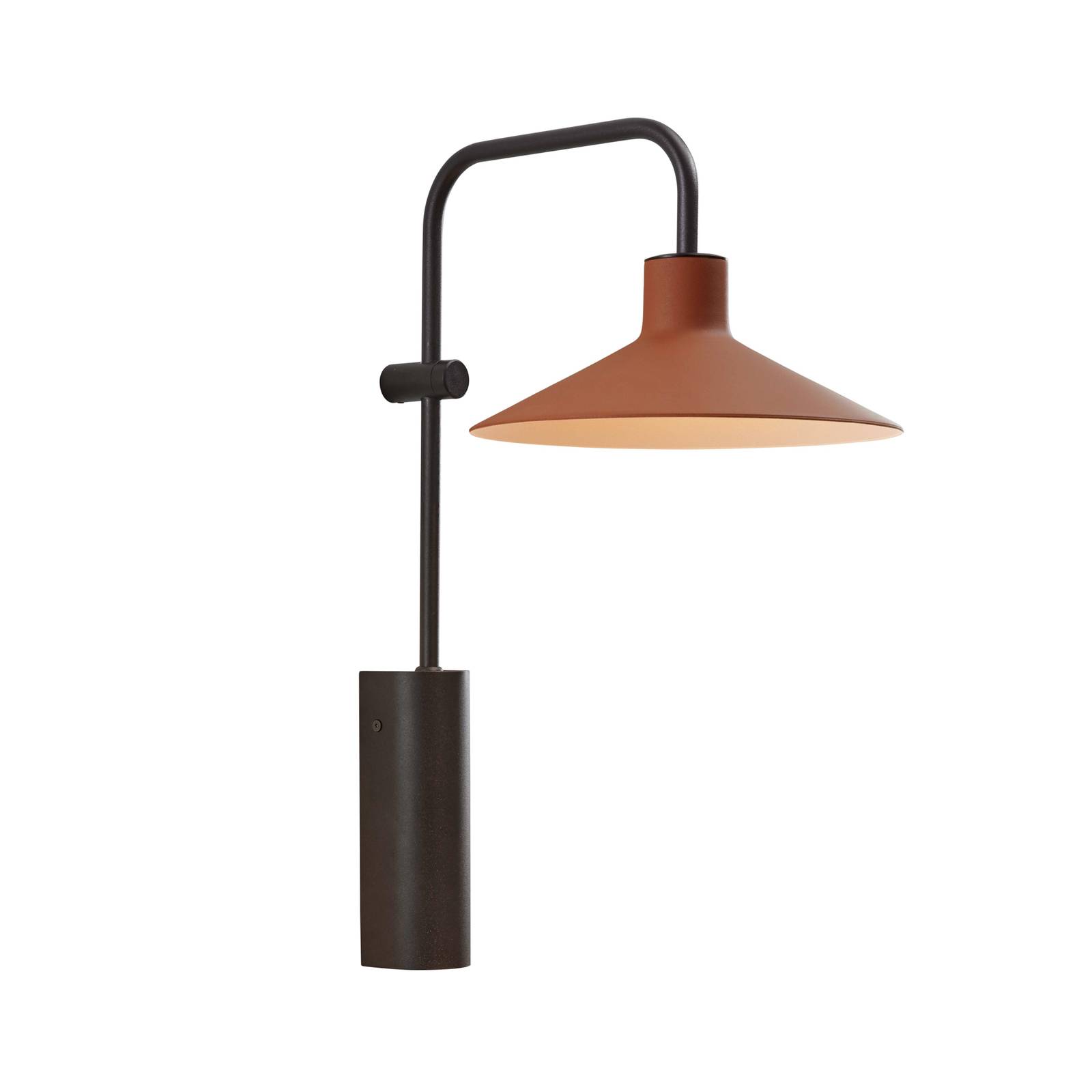 Bover Platet A02 LED-Wandlampe Schalter terracotta von Bover