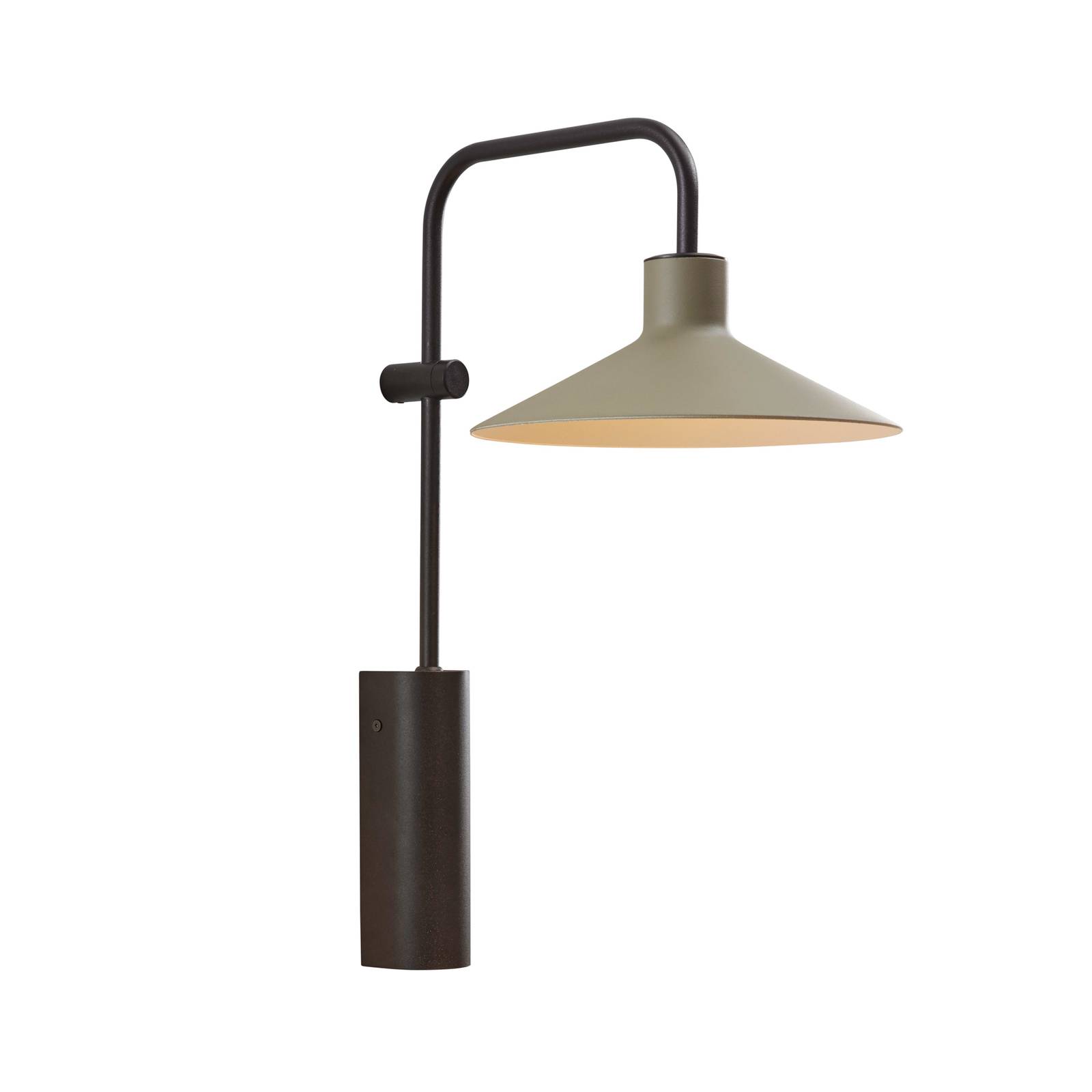 Bover Platet A02 LED-Wandlampe mit Schalter, oliv Bover Platet A02 LED-Wandlampe mit Schalter, oliv von Bover